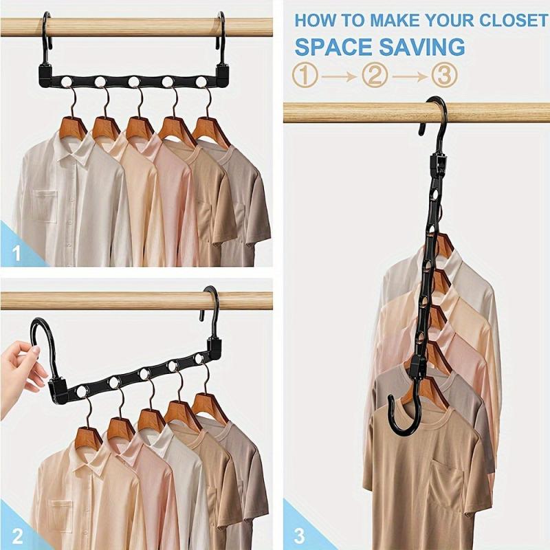 10pcs Space Saving Closet Hangers Organizer