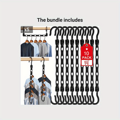 10pcs Space Saving Closet Hangers Organizer