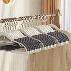 Traceless Non-slip Flocked Clothes Hanger Thickened Wardrobe Home Use