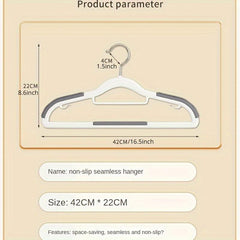 Traceless Non-slip Flocked Clothes Hanger Thickened Wardrobe Home Use