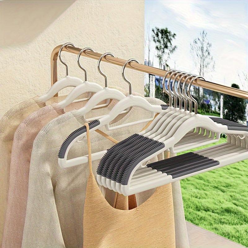 Traceless Non-slip Flocked Clothes Hanger Thickened Wardrobe Home Use