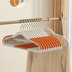 Traceless Non-slip Flocked Clothes Hanger Thickened Wardrobe Home Use