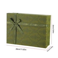 Retro Green Birthday Packaging Box with Bow