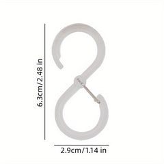 8pcs S Shaped Hanger Hooks Corrosion Resistant 2 Options