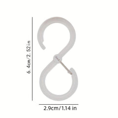 8pcs S Shaped Hanger Hooks Corrosion Resistant 2 Options