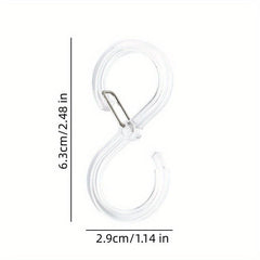 8pcs S Shaped Hanger Hooks Corrosion Resistant 2 Options