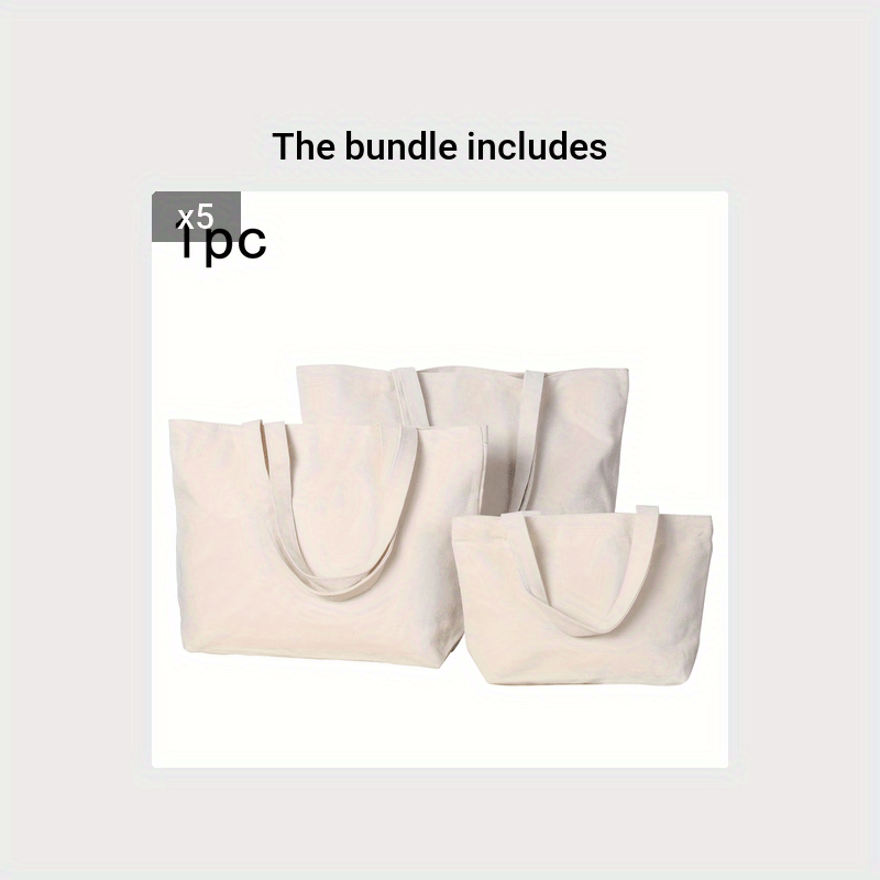 Thick Canvas Shopping Bag - DIY Handbag
