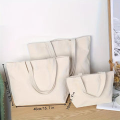 Thick Canvas Shopping Bag - DIY Handbag