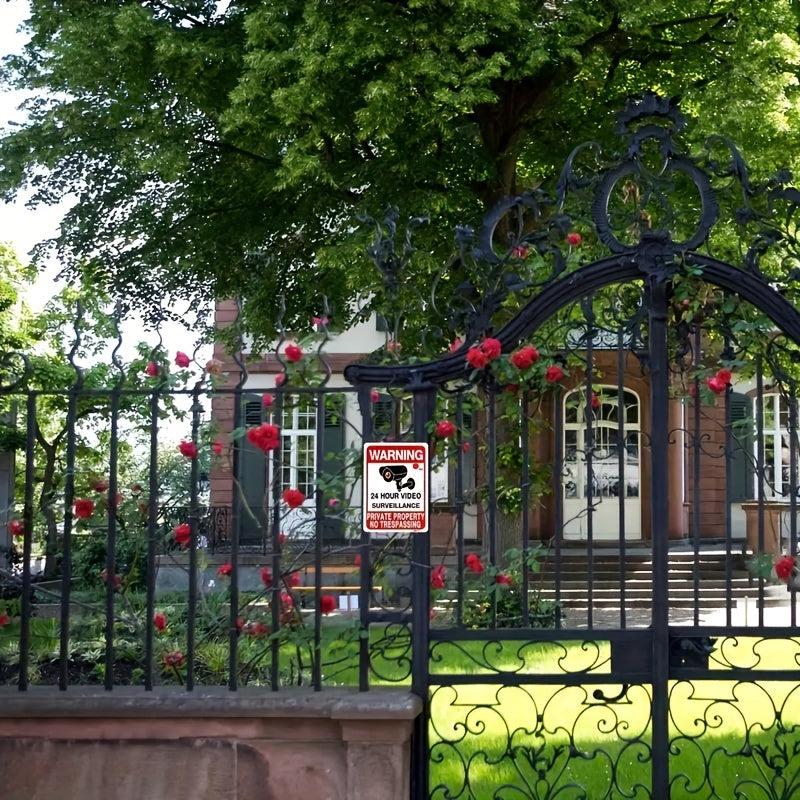 Protect Your Property: No Trespassing Sign & Video Surveillance System