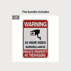Protect Your Property: No Trespassing Sign & Video Surveillance System