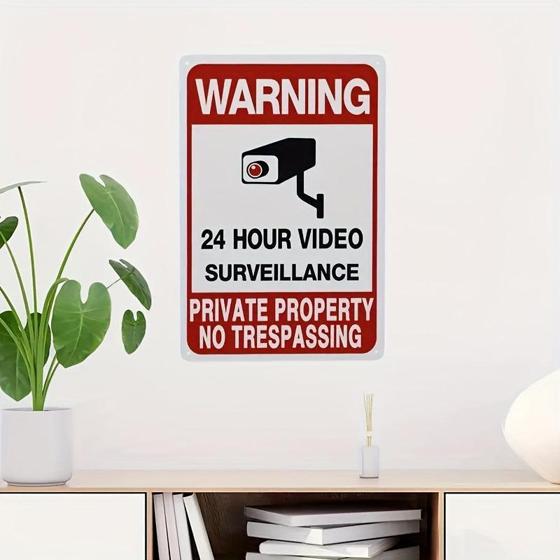 Protect Your Property: No Trespassing Sign & Video Surveillance System