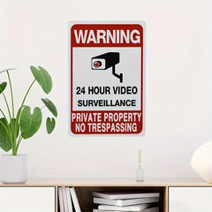 Protect Your Property: No Trespassing Sign & Video Surveillance System