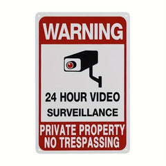 Protect Your Property: No Trespassing Sign & Video Surveillance System