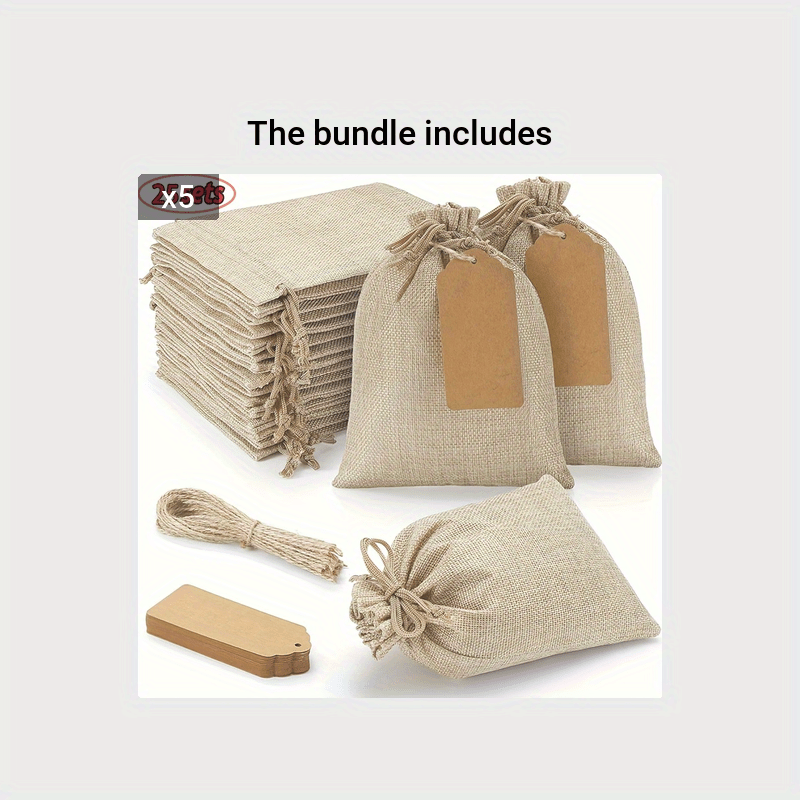51pcs Drawstring Bags 10 15 4in 6in Closure Gift Bags For Wedding Party Arts
