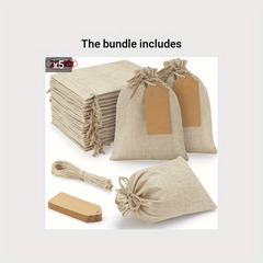 51pcs Drawstring Bags 10 15 4in 6in Closure Gift Bags For Wedding Party Arts