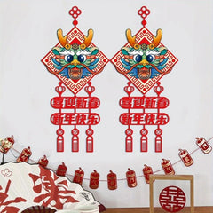 Chinese New Year Dragon Felt Hanging Pendant for Shops