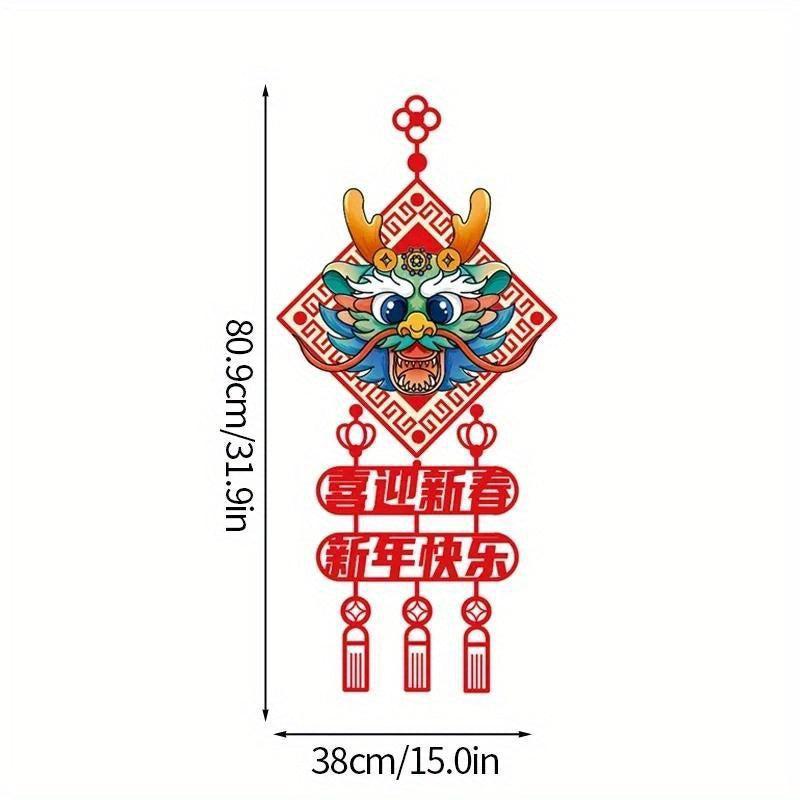 Chinese New Year Dragon Felt Hanging Pendant for Shops