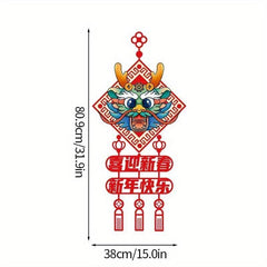 Chinese New Year Dragon Felt Hanging Pendant for Shops