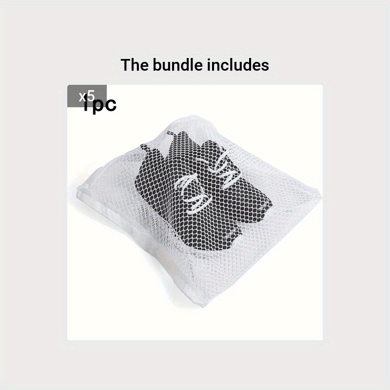 1pc Laundry Bag With Elastic Band Durable Fabric Machine Laundry Bags