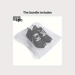 1pc Laundry Bag With Elastic Band Durable Fabric Machine Laundry Bags