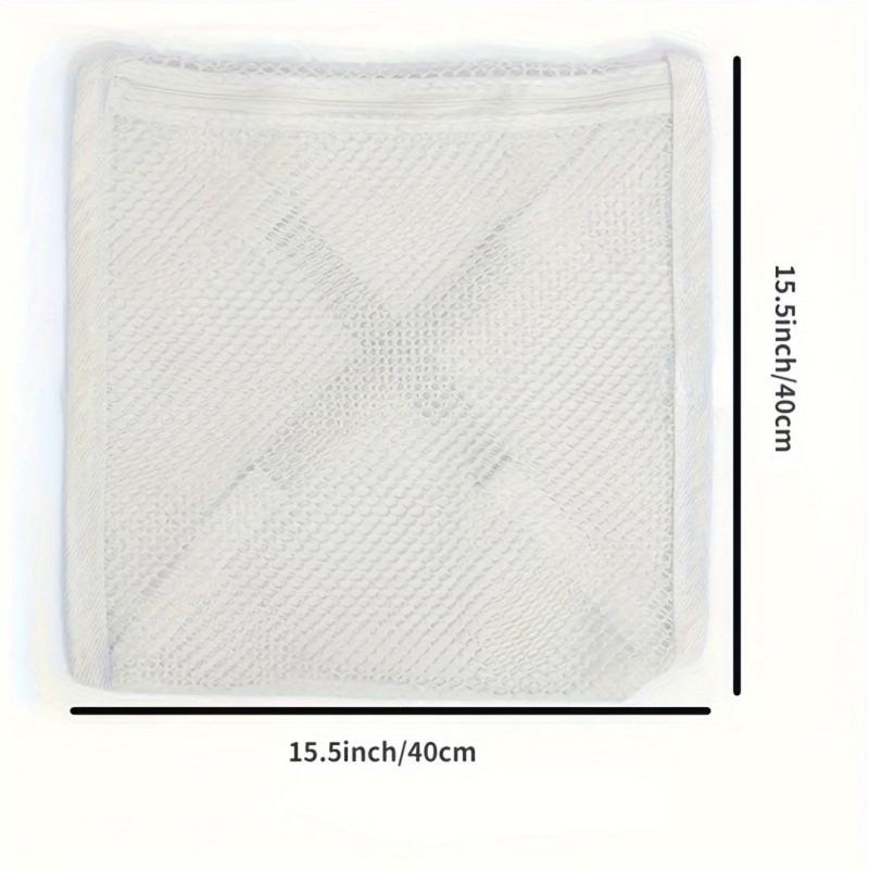 1pc Laundry Bag With Elastic Band Durable Fabric Machine Laundry Bags