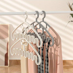 Wave Clothes Hanger Plastic Tie Hanger for Clothing Stores