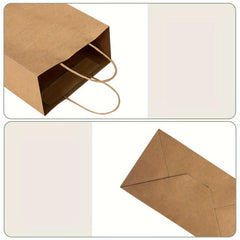 20pcs Yellow Gift Handbag for Milk Tea Takeaway and More