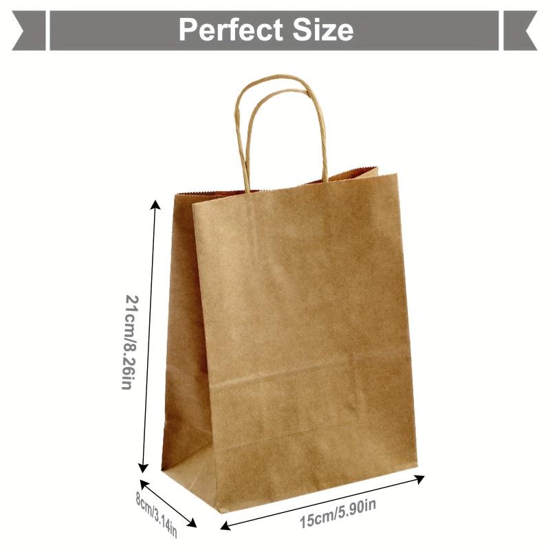 20pcs Yellow Gift Handbag for Milk Tea Takeaway and More