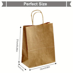 20pcs Yellow Gift Handbag for Milk Tea Takeaway and More