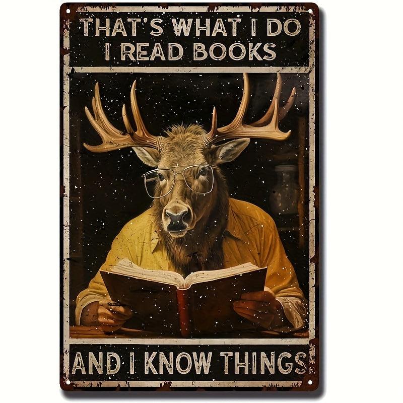 Funny Elk Retro Tin Sign - Outdoor/Indoor Wall Panel - 20 X 30 Tin Painting