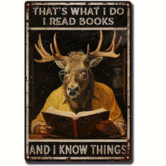 Funny Elk Retro Tin Sign - Outdoor/Indoor Wall Panel - 20 X 30 Tin Painting