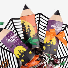 10pcs Halloween Candy Packaging Box Funny Cartoon Pencil Candy
