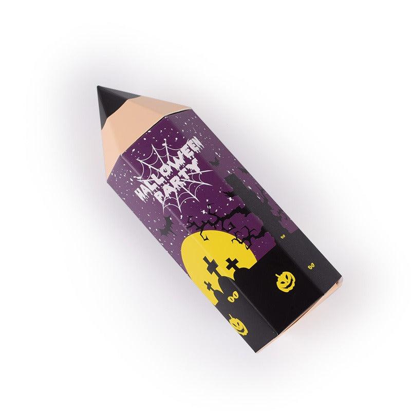 10pcs Halloween Candy Packaging Box Funny Cartoon Pencil Candy