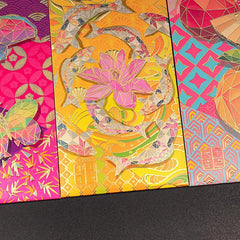 6pcs Dragon Year Benefit Cover Red Envelope For Spring Business Gift
