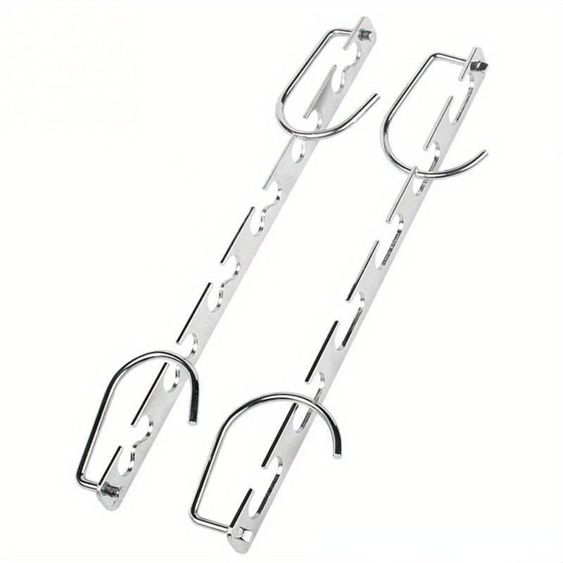 Space Saving Metal Hangers With Hook 6 Hole Clothing Wardrobe Organizer