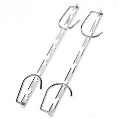 Space Saving Metal Hangers With Hook 6 Hole Clothing Wardrobe Organizer