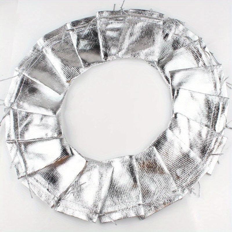 50pcs Foil Cloth Drawstring Gift Bags for Wedding - 7x9cm, 9x12cm