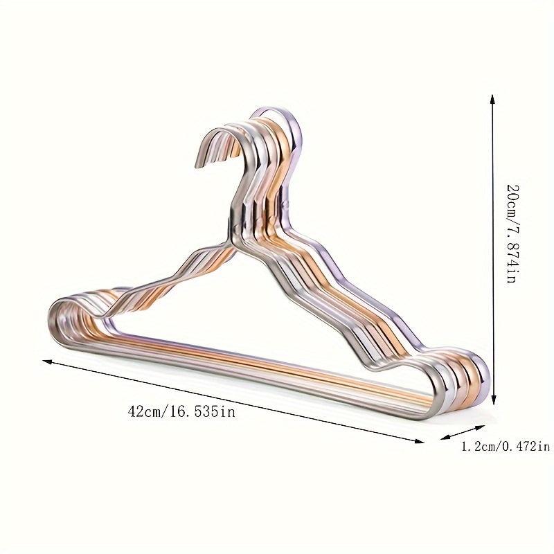 5pcs Aluminum Alloy Hanger Non Trace Clothes Support