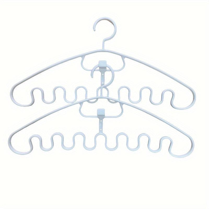 6pcs Wave Shape Hangers Storage Racks for Underwear & Sling Storage