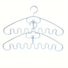 6pcs Wave Shape Hangers Storage Racks for Underwear & Sling Storage