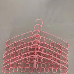 6pcs Wave Shape Hangers Storage Racks for Underwear & Sling Storage