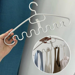 6pcs Wave Shape Hangers Storage Racks for Underwear & Sling Storage