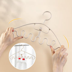6pcs Wave Shape Hangers Storage Racks for Underwear & Sling Storage