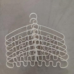 6pcs Wave Shape Hangers Storage Racks for Underwear & Sling Storage