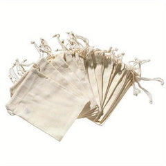 12pcs Linen Jute Pouch Drawstring Gift Bags Wedding Favor Bags