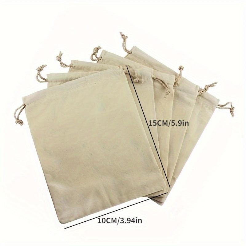 12pcs Linen Jute Pouch Drawstring Gift Bags Wedding Favor Bags