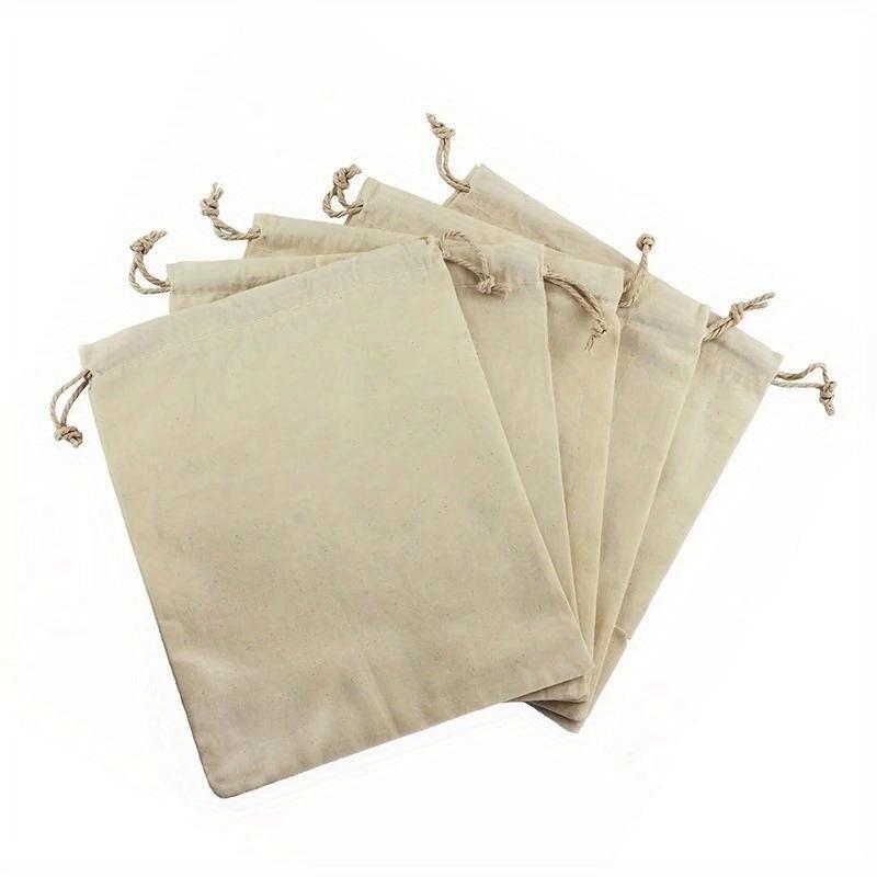 12pcs Linen Jute Pouch Drawstring Gift Bags Wedding Favor Bags