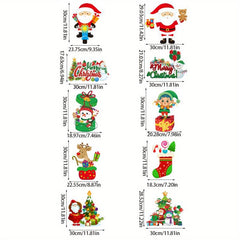 Christmas Hanging Couplets Santa Claus Theme for Door or Garden