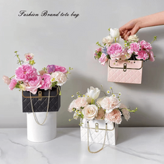Flower Basket Tote Bag Wedding Gift Packaging Box