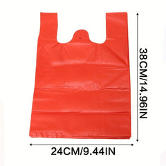 Red Plastic Food Bags Vest Bags Disposable Convenience Bags